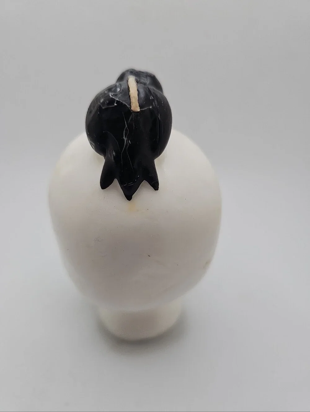 Vintage Skull & Crow Halloween Novelty Candle